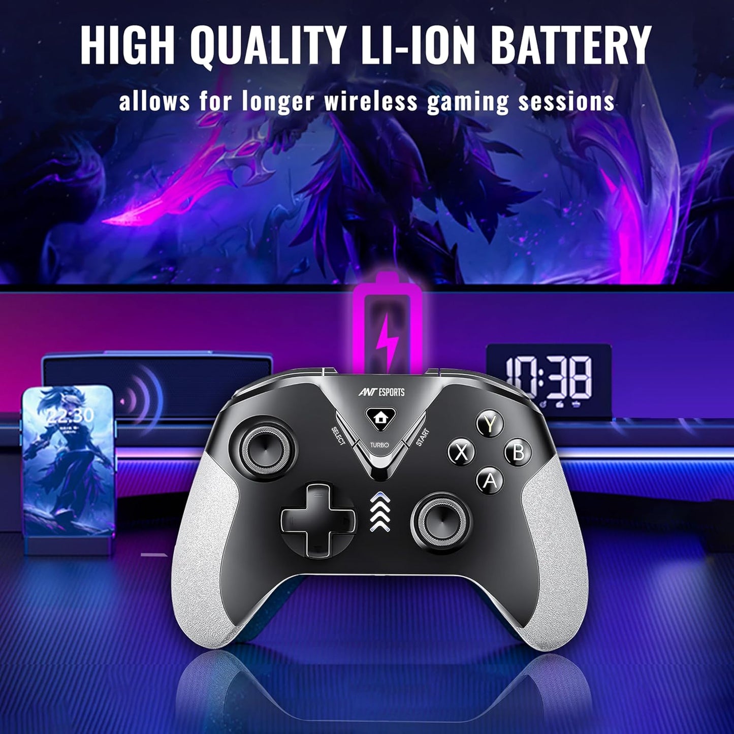 Ant Esports GP365 Pro Wireless Controller with Hall Effect Magnetic Triggers
